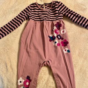 Tea Collection 18-24M Romper “Roseblush Two-Tone”